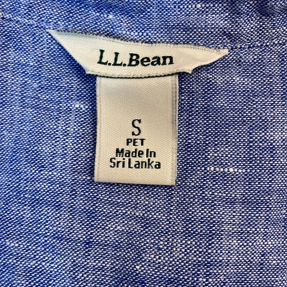 L.L.Bean Women’s 100% Linen Top Size Small - Picture 4 of 6